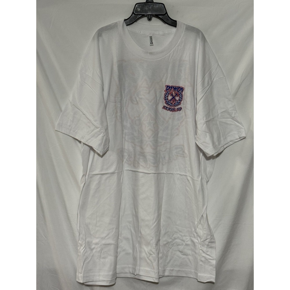 Dixxon Sturgis SD Sketchy Crest‎ T-Shirt Mens 2XL White Biker Tee NWOT